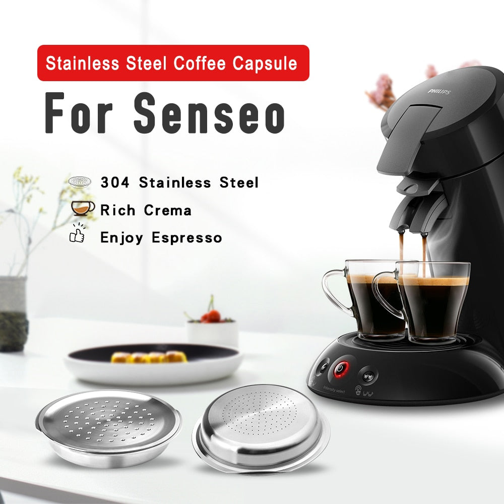 Stainless Steel Coffee Capsule Caps For Philips Senseo coffee machine